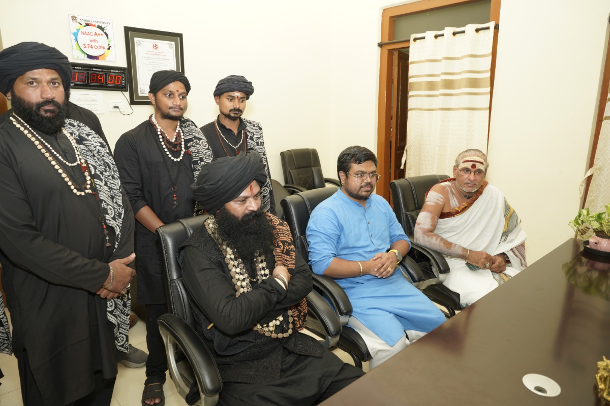 The award ceremony at Andhra University, June 2024