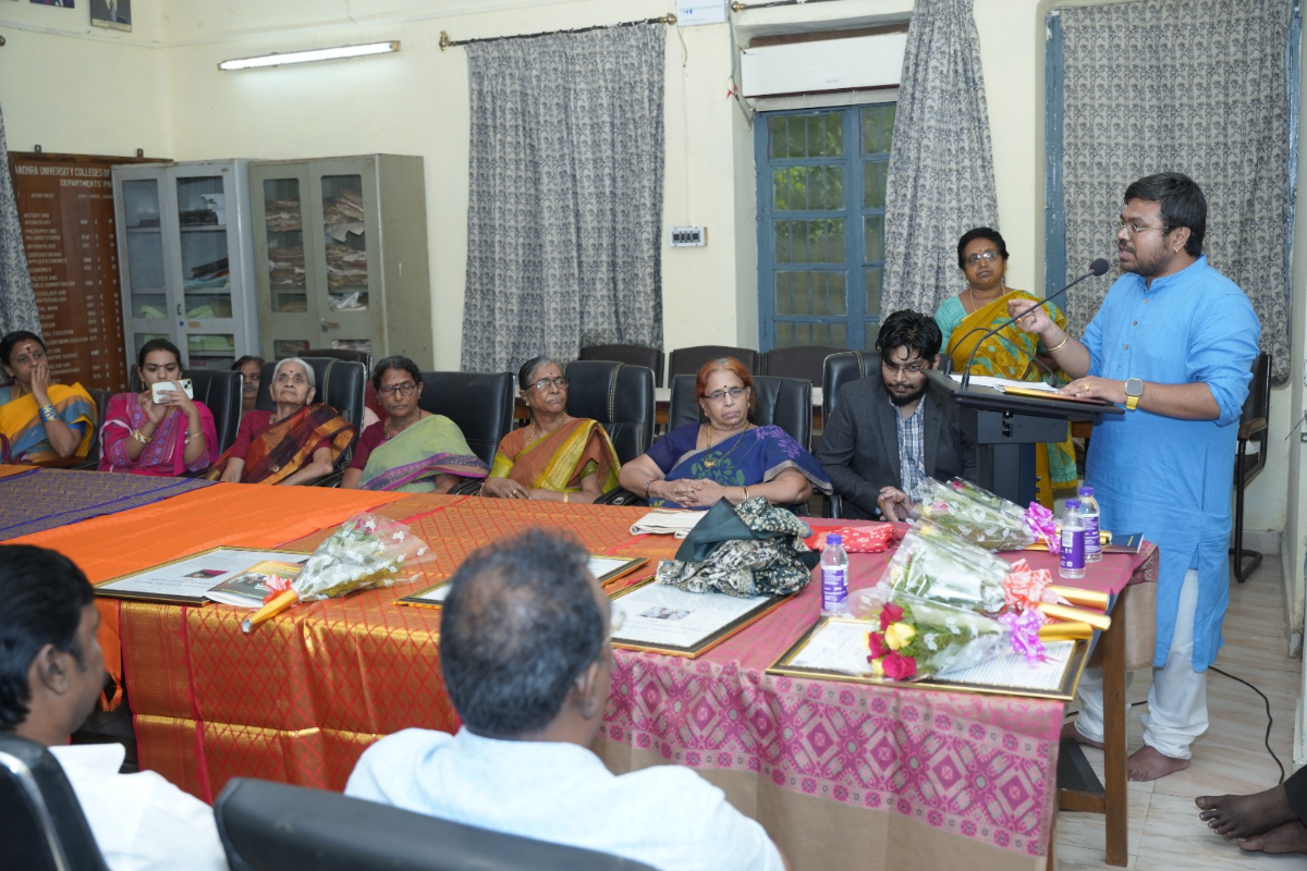 The award ceremony at Andhra University, June 2024