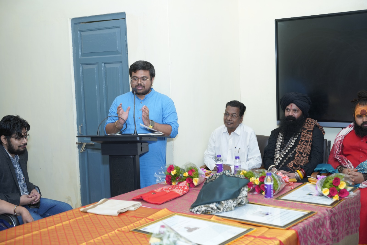 The award ceremony at Andhra University, June 2024