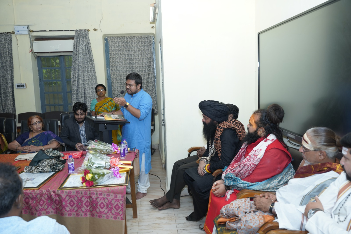 The award ceremony at Andhra University, June 2024